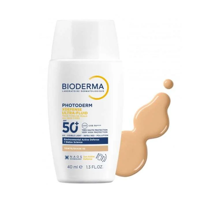 BIODERMA PHOTODERM XDEFENSE ULTRA FLUID SPF 50+ TEINTE 02 40ML