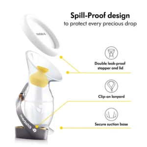 Medela Recueil-Lait en Silicone 100ml Anti-Fuites & Confort – Image 2