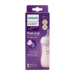 Biberon Philips Avent Natural Response 260ml SCY903/11 pour bébé de 3 à 6 mois, tétine débit moyen.