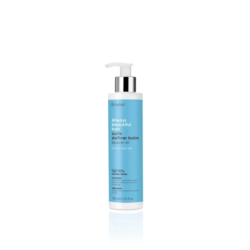 Tube de crème sans rinçage Erayba Always Beautiful Hair Curls Baume Definisseur De Boucle 150 ml pour sculpter et hydrater les boucles