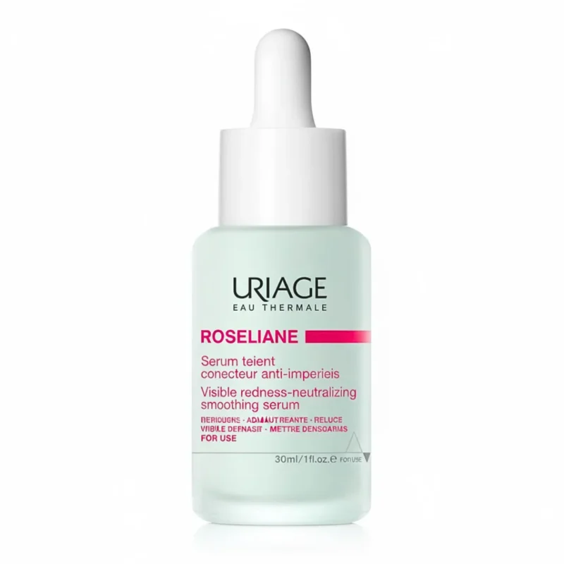 uriage-roseliane-serum-lissant-ar-30ml Flacon pompe du Uriage Roseliane Serum Lissant AR 30ml pour peaux sensibles sujettes aux rougeurs