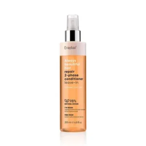 Flacon spray de l'Erayba Always Beautiful Hair Repair 2 Phase Conditioner Leave In 200ml pour réparer et protéger les cheveux abîmés