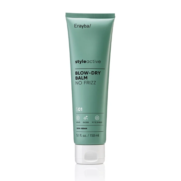 Tube d'Erayba Styleactive Blow Dry Balm No Frizz S01 150 ml pour un brushing lisse et thermo-protégé