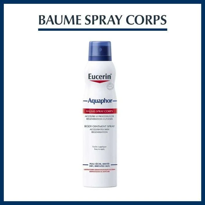 Eucerin Aquaphor Baume Spray Corps 250ml soin réparateur pour peaux très sèches et irritées