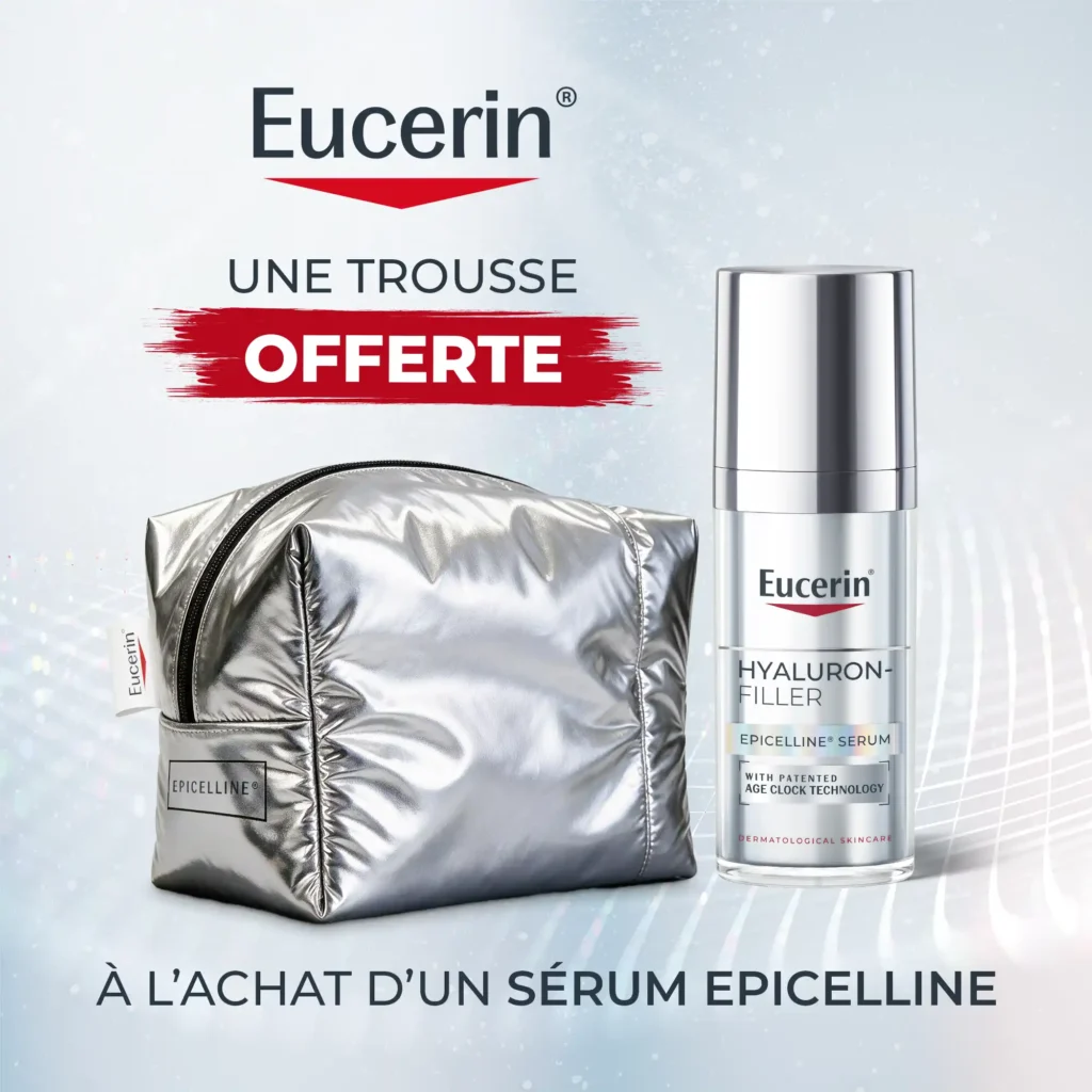 Flacon pompe haute précision Eucerin Hyaluron-Filler Epicelline, sérum anti-rides épigénétique de 30 ml.