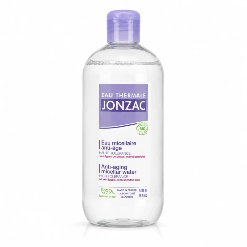 Jonzac Eau Micellaire Anti-Âge 500ml nettoyant démaquillant visage yeux et lèvres