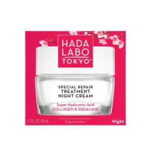 Pot de Hada Labo Night Cream Special Repair Treatment de 50ml pour une régénération et hydratation nocturne intense.