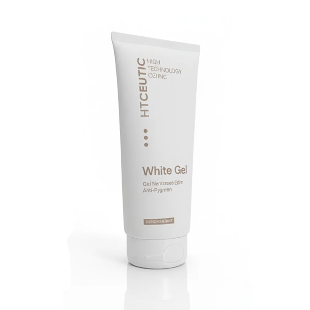 Flacon de HT Ceutic White Gel 200 ml, soin nettoyant et éclaircissant anti-taches pour le visage