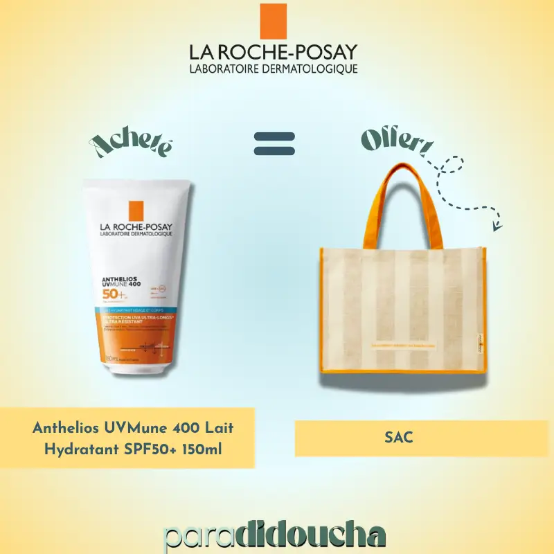 La Roche-Posay Anthelios UVMune 400 Lait Hydratant SPF50+ 150ml + Sac Offert