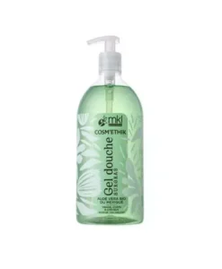 Flacon pompe de mkl gel douche surgras aloe vera bio 1l pour l'hygiène, l'hydratation et le confort de toute la famille