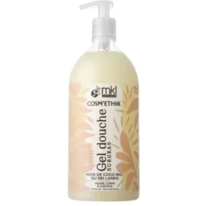 Flacon pompe de mkl gel douche surgras noix de coco bio 1l pour l'hygiène, la douceur et l'hydratation de toute la famille