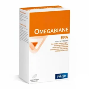 PiLeJe Omegabiane EPA 80 capsules, complément alimentaire aux oméga-3 pour la fonction cardiaque