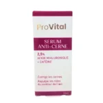 Provital Sérum Anti-Cernes en flacon de 10ml, soin contour des yeux concentré en acide hyaluronique et caféine contre les poches et cernes