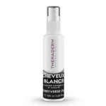Theraderm spray anti-cheveux blancs Greyverse en flacon de 125ml, traitement dermo-capillaire repigmentant sans rinçage pour cheveux et barbe.