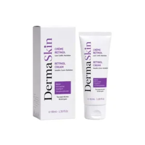 Pot de 50ml de Crème au Rétinol Dermaskin anti-âge et unifiante pour le visage.