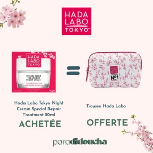 Pot de Hada Labo Night Cream Special Repair Treatment de 50ml pour une régénération et hydratation nocturne intense.