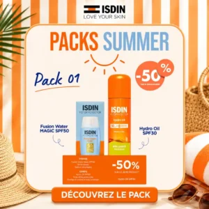 Pack ISDIN Fusion Water Magic 50ml + Hydro Oil 200ml (-50% 2ème produit)