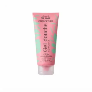 Flacon tube de mkl gel douche surgras fleurs de cerisiers 200ml pour l'hygiène, la douceur et l'hydratation parfumée de toute la famille