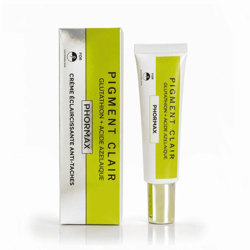 Phormax Pigment Clair Crème en tube de 40ml, soin correcteur visage anti-taches et éclaircissant au glutathion et acide azélaïque