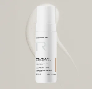 Revalene Labs Melanclair Mousse Nettoyante 150ml, soin nettoyant visage clarifiant et unifiant enrichi en niacinamide pour éliminer les taches