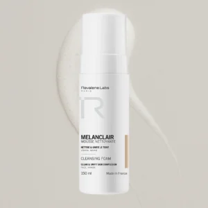 Revalene Labs Melanclair Mousse Nettoyante 150ml, soin nettoyant visage clarifiant et unifiant enrichi en niacinamide pour éliminer les taches