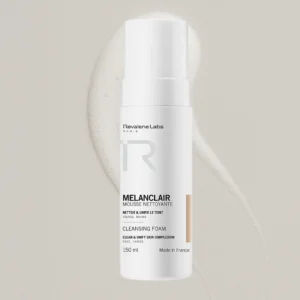Revalene Labs Melanclair Mousse Nettoyante 150ml, soin nettoyant visage clarifiant et unifiant enrichi en niacinamide pour éliminer les taches