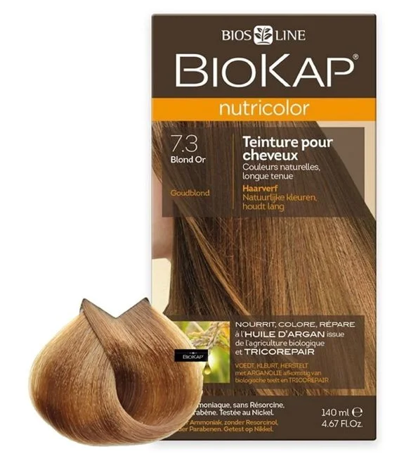 Biokap Nutricolor 7.3 Blond Or coloration naturelle sans ammoniaque