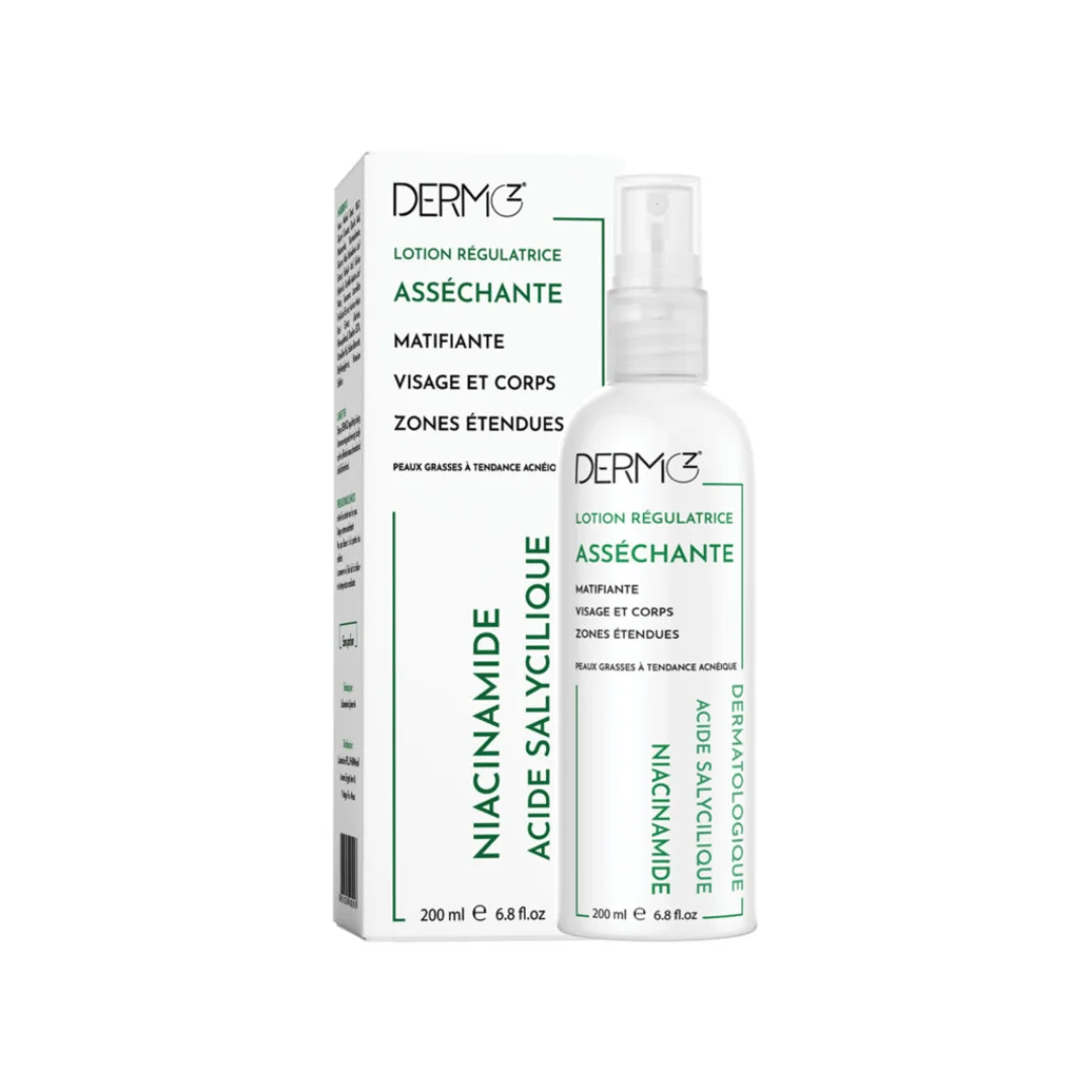Dermoz Lotion Régulatrice Asséchante 200ml soin purifiant et asséchant imperfections