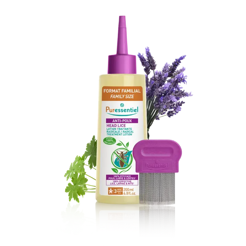 Puressentiel Lotion Traitante Anti-Poux AVEC PEIGNE