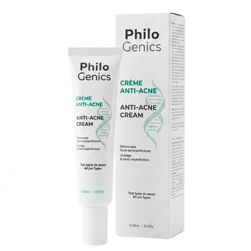 PhiloGenics Crème Anti-Acné 40 ml soin dermo-purifiant et matifiant