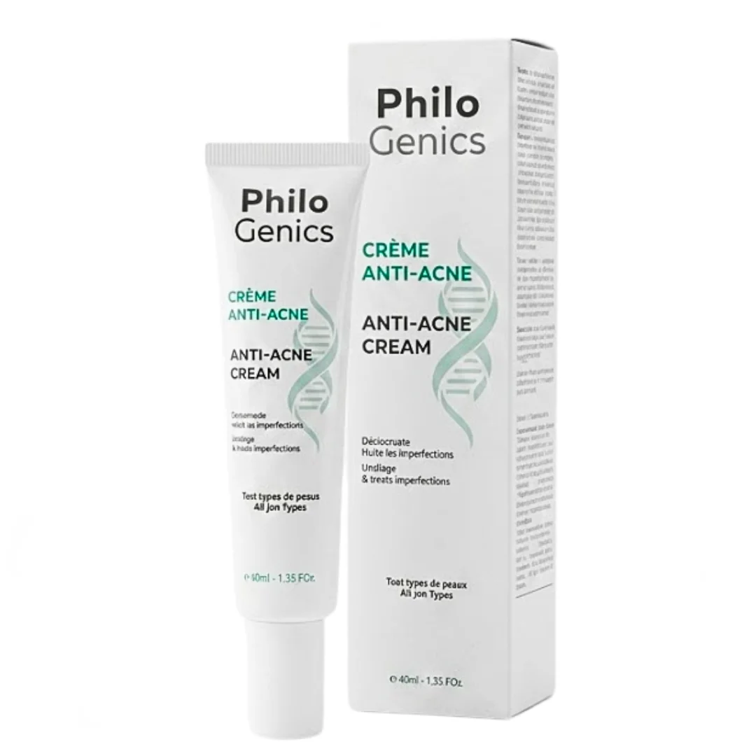 PhiloGenics Crème Anti-Acné 40 ml soin dermo-purifiant et matifiant