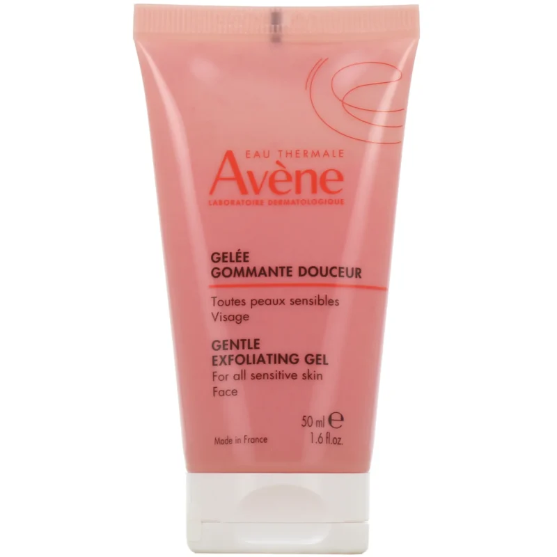 La Avène Gelée Gommante Douceur 50 ml exfolie en douceur, affine le grain de peau et ravive l'éclat des peaux sensibles. Gel exfoliant apaisant à l'eau thermale.