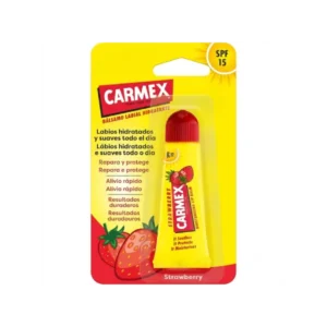 Carmex Fraise Tube 10g baume à lèvres hydratant et protecteur SPF 15