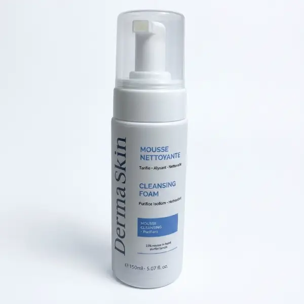 Dermaskin Mousse Nettoyante 150 ml soin mousse nettoyante visage douce et purifiante