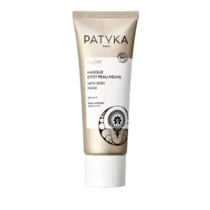 Tube 50ml du Masque Effet Peau Neuve Patyka Glow à l'acide azélaïque et vitamine C.