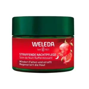 Tube de 40ml de Soin de Nuit Raffermissant Weleda soin à la Grenade et Maca.