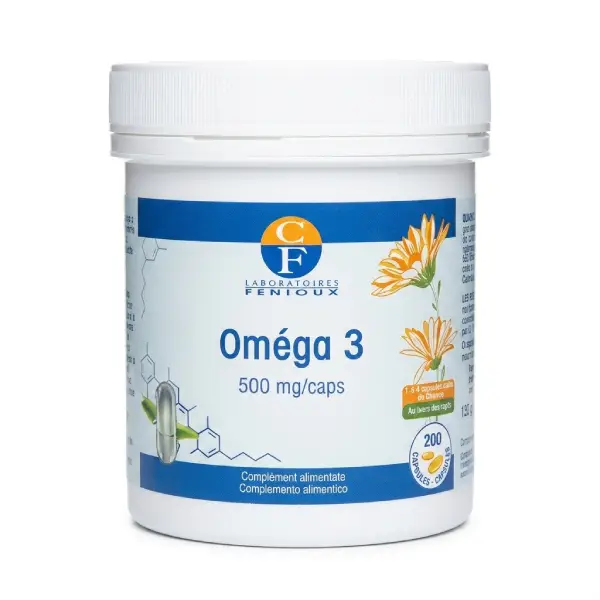Fenioux Oméga 3 500 mg 90 capsules complément alimentaire santé cardiaque
