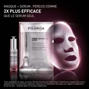 Coffret Filorga Sérum Polyrevitalisant Anti-Âge NCEF-Revitalize 30ml avec Masque Tissu offert.