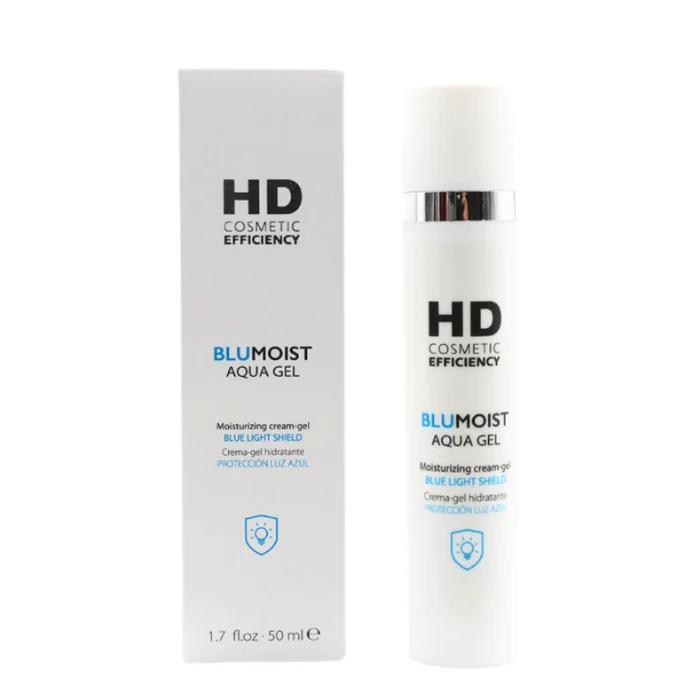 HD Cosmetic Efficiency Blumoist Aqua Crème Gel Hydratante 50ml anti-lumière bleue.