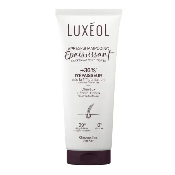 Luxéol Après-shampooing Épaississant 200 ml soin conditionneur démêlant et volumateur cheveux fins