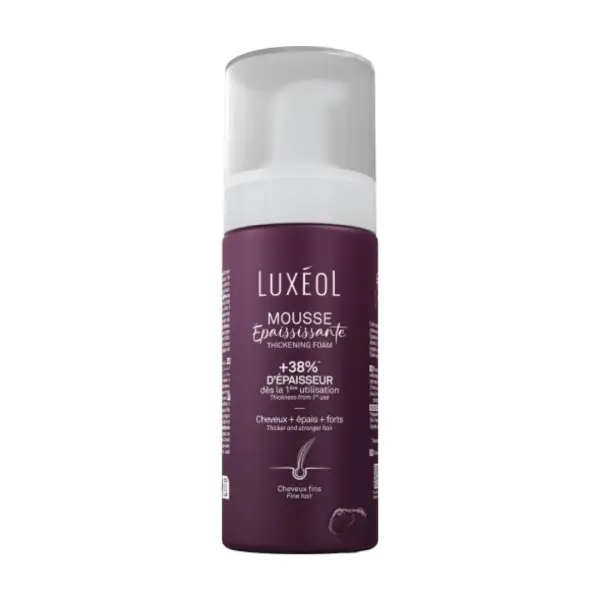 Luxéol Mousse Épaississante 150 ml soin coiffant volumateur et redensifiant cheveux fins