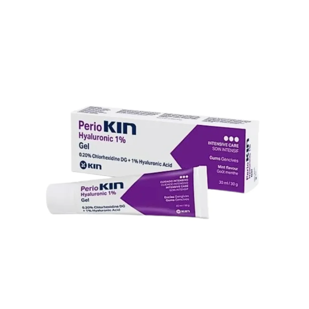 KIN PerioKIN Hyaluronic Gel 1% 30 ml soin gel buccal bioadhésif cicatrisant gencives et aphtes