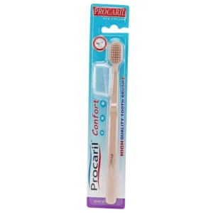 Procaril Brosse à Dents Confort Medium brosse ergonomique à brins moyens pour l'hygiène dentaire quotidienne
