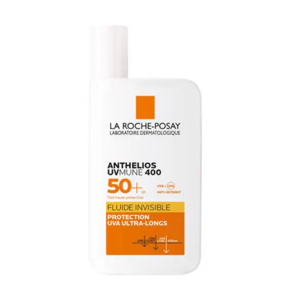 Anthelios UVMune 400 Fluide Invisible SPF50+ écran solaire très haute protection anti-UV ultra-longs pour le visage