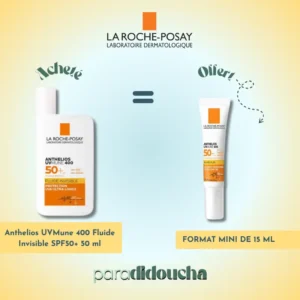 La Roche-Posay Anthelios UVMune 400 Fluide Invisible SPF50+ 50 ml + Format Mini de 15 ml Offert – Image 1