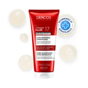 DERCOS Après-Shampooing Ultra-Réparateur Collagen 17 Filler 200ML soin démêlant et réparateur anti-casse pour cheveux fragilisés