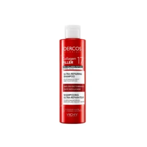 DERCOS Shampooing Ultra-Réparateur Collagen 17 Filler 200ML soin capillaire anti-casse aux peptides pro-collagène