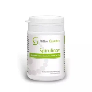 Effinov Spirulinov 120 comprimés complément alimentaire naturel à base de spiruline pour l'énergie et l'immunité