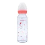 Bébé Confort Biberon Droit Verre Sport 240ml en verre avec tétine débit variable.