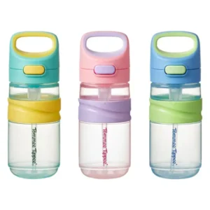 Tommee Tippee Gourde Paille 18M+ 500ml anti-fuite avec bouton-poussoir et protection Bacshield.